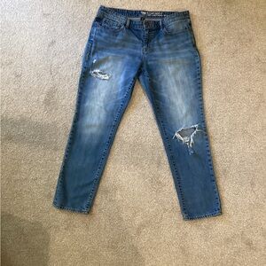 GAP Sexy Boyfriend Fit Distressed Jeans